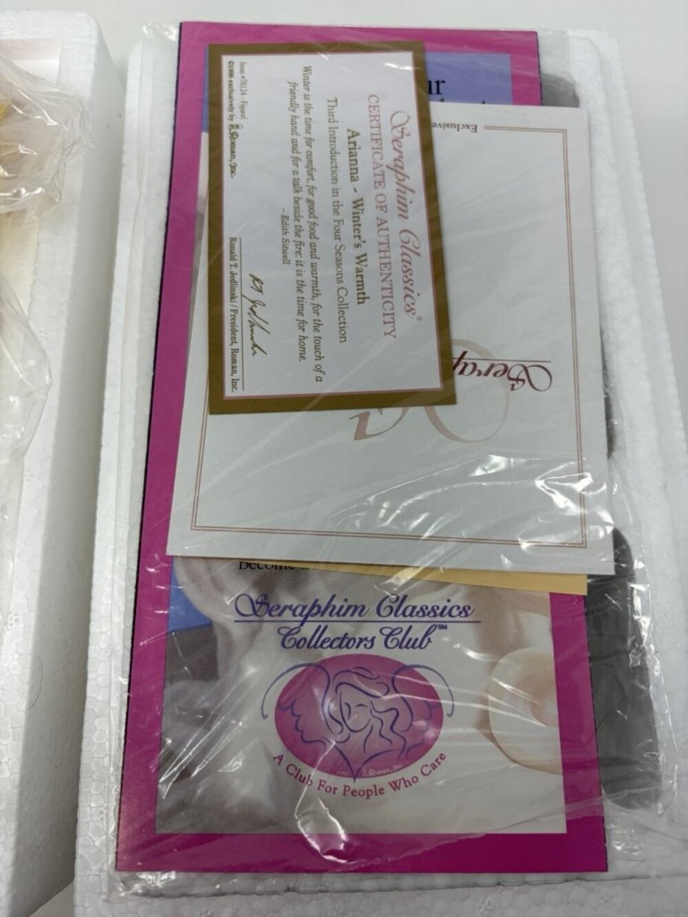 Vintage 1998 Seraphim Classics Angels Arianna Winters Warmth‎ Item 78124 NEW - Picture 8 of 12